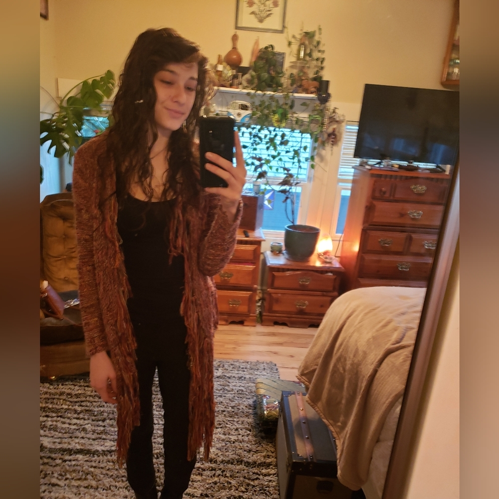 Womans fring cardigan
